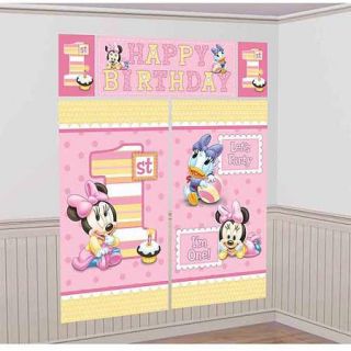 Disney Minnie Mouse 1st Birthday Scene Setter