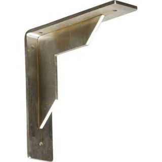 Ekena Millwork 8 in. x 2 in. x 8 in. Stainless Steel Unfinished Metal Stockport Bracket BKTM02X08X08STSS