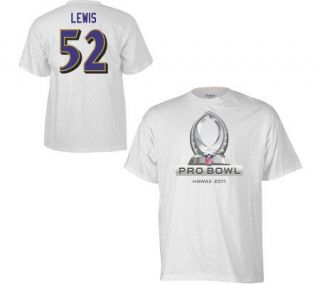NFL Ravens Ray Lewis 2011 Pro Bowl Name & Number T Shirt —
