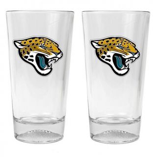 Jacksonville Jaguars 2pc Pint Ale Glass Set with Football Sculpted Base   7570194