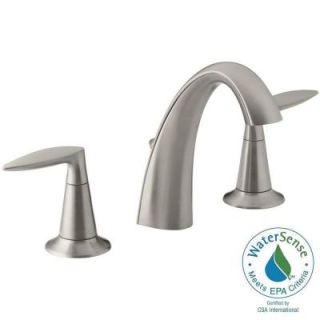 KOHLER Alteo 8 in. Widespread 2 Handle Water Saving Bathroom Faucet in Vibrant Brushed Nickel K 45102 4 BN