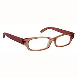 ICU Reading Eyewear Acetate Front With Bamboo Temples Champagne 1.50