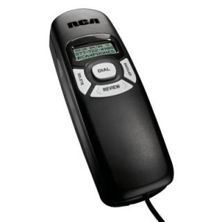 RCA Corded Slimline Phone with Built In Caller ID   Black RCA 1104 1BKGA