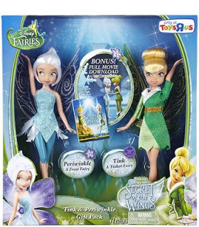 Disney Fairies 9 inch 2 Pack with Full Movie Digital Download   Tinker Bell with Periwinkle    Jakks Pacific