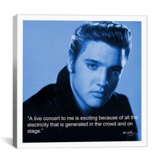 iCanvas Elvis Presley Quote Canvas Wall Art