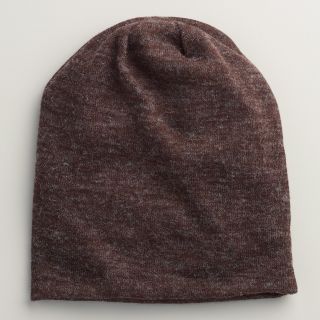 Brown Slouchy Beanie Hat