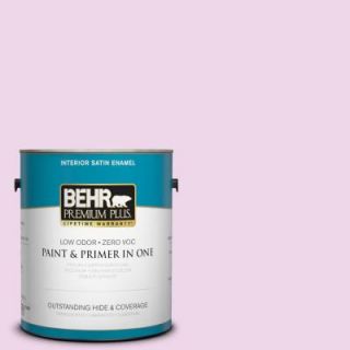 BEHR Premium Plus 1 gal. #P110 1 All Made Up Satin Enamel Interior Paint 705001