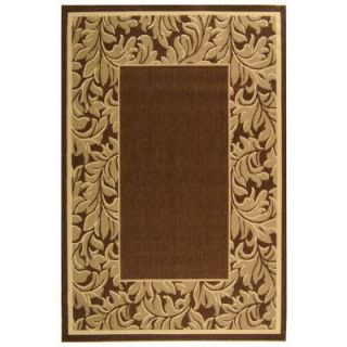 Safavieh Courtyard Brown/Natural 5 ft. 3 in. x 7 ft. 7 in. Indoor/Outdoor Area Rug CY2666 3009 5