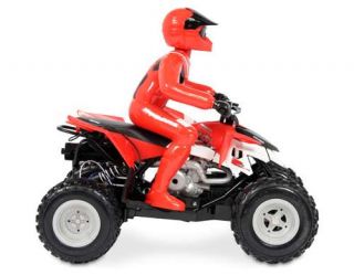 Mach Speed Polaris RC ATV Remote Control Toy   Authentic Yamaha Riding Gear, Full Function Radio Control, Realistic Rider, Red