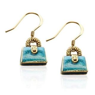 Whimsical Gifts 1850G ER Purse Charm Earrings in Gold