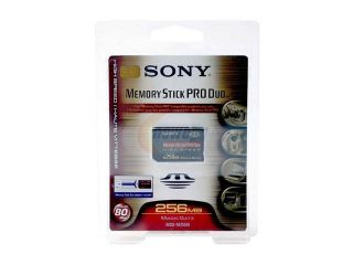 SONY 256MB Memory Stick Pro Duo (MS Pro Duo) Flash Media Model MSX M256N