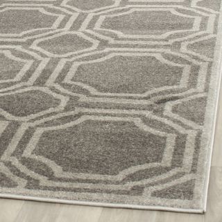 Safavieh Amherst Grey Rectangular Indoor and Outdoor Machine Made Throw Rug (Common: 3 x 5; Actual: 36 in W x 60 in L x 0.42 ft Dia)
