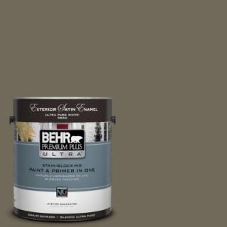 BEHR Premium Plus Ultra 1 gal. #770D 6 Sandwashed Driftwood Satin Enamel Exterior Paint 985301