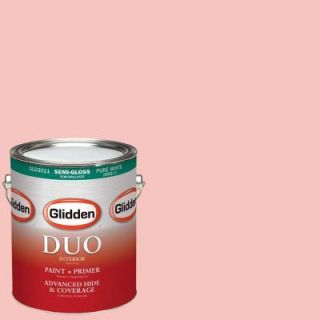 Glidden DUO 1 gal. #HDGR55 Light Coral Sunset Semi Gloss Latex Interior Paint with Primer HDGR55 01S