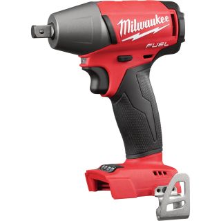 Milwaukee M18 FUEL 1/2in. Compact Impact Wrench — Bare Tool, Pin Detent, Model# 2755-20  Cordless Impact Wrenches