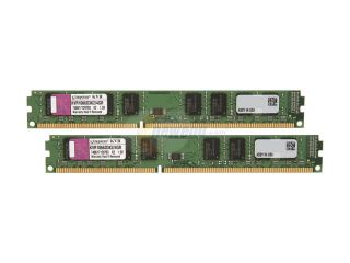 Open Box Kingston 4GB (2 x 2GB) 240 Pin DDR3 SDRAM DDR3 1066 (PC3 8500) Dual Channel Kit Desktop Memory Model KVR1066D3K2/4GR