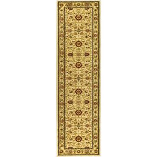 Safavieh Lyndhurst Ivory and Ivory Rectangular Indoor Machine Made Runner (Common: 2 x 20; Actual: 27 in W x 240 in L x 0.67 ft Dia)
