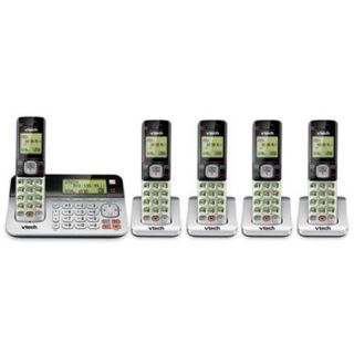 VTech CS6859 2 + (3)CS6709 Cordless Phone W/ Digital Answering System & Wall Mountable