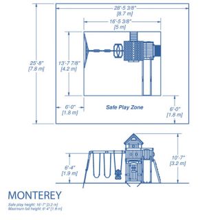 Backyard Discovery Monterey All Cedar Swing Set