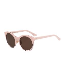 Dior Siderall 1 Metallic Trim Cat Eye Sunglasses