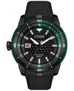 Citizen Mens Eco Drive Black Strap Watch 47mm AW1505 03E   Watches