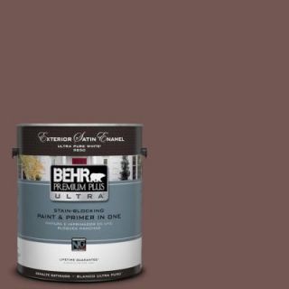 BEHR Premium Plus Ultra 1 gal. #180F 6 Brown Ridge Satin Enamel Exterior Paint 985301