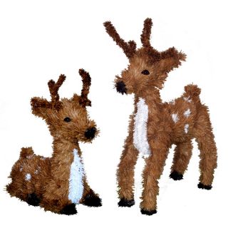 20 inch Standing and Resting Reindeer Set   16786059  