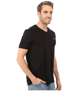 Lacoste S/S Pima Jersey V Neck T Shirt Black