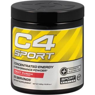 C4 Sport Fruit Punch Concentrated Energy & Performance Dietary Supplement Powder, 10.05 oz
