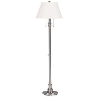 Kenroy Home Spyglass 60 in. Brushed Steel Floor Lamp 30438BS