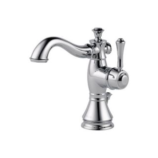 Delta Cassidy Single Hole Bathroom Faucet with Metal Pop Up Drain and