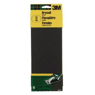 3M 4 3/16 in. x 11 1/2 in. Fine Grit, Drywall Sanding Sheets (5 Sheets/Pack) 9091P CC