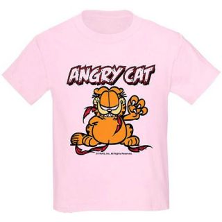 Garfield: ANGRY CAT Kids T Shirt By CafePress