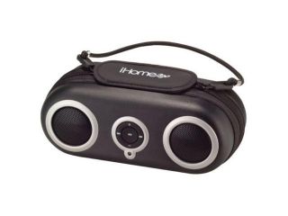 Refurbished: iHome iH13 Portable Protective Case Speaker System with Built in Stereo Control