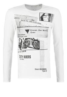 Guess MOTORCYCLE CLU   Long sleeved top   optic white