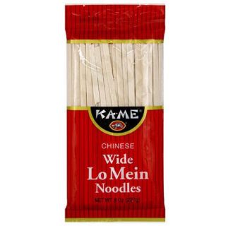 Ka Me Chinese Wide Lo Mein Noodles, 8 oz (Pack of 12)