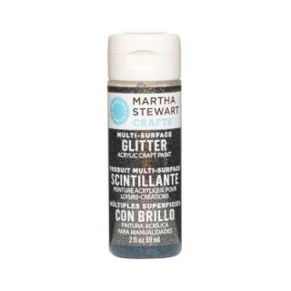 Martha Stewart Crafts 2 oz. Onyx Multi Surface Glitter Acrylic Craft Paint 32183