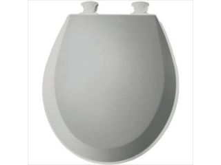 Church Seat 500EC 162 14.375 in.W Lift Off Round Closed Front Toilet Seat in Silver