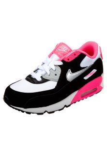 Nike Sportswear AIR MAX 90 2007   Trainers   white/metallic silver/black/hyper pink