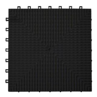 Proslat ProTile 12 in. x 12 in. Black PE Garage and Utility Floor Tile (60 sq. ft. / case) 50020
