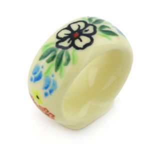 Polish Pottery Stoneware Napkin Ring