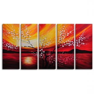 My Art Outlet Looking Out To Sea 5 Piece Painting Print on Canvas Set