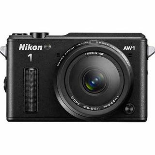 Nikon Black 1 AW1 Digital SLR Camera with 14.2 Megapixels and 10mm and 11 27.5mm Lenses Included