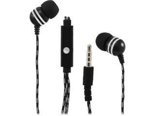 Sentry Black HPS HM281 3.5mm Connector Stingers Stereo Earbuds with Mic