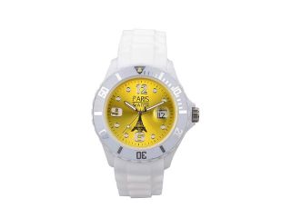 Kids Silicone Watch Quartz Calendar Date White and Yellow Dial Watch Fashion Designed in France by ParisWatch