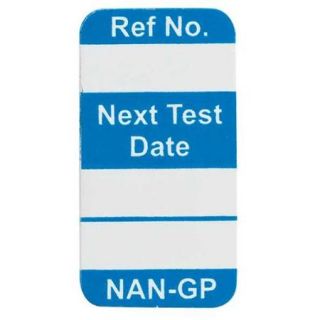 BRADY NAN GP B Nanotag(tm) Insr, 1 1/4 x 5/8 In, Bl, PK100