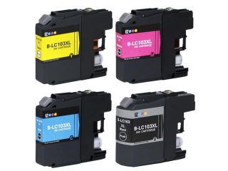 SL 4 Pk Brother LC103 Compatible Ink Cartridge For MFC J6920DW J6520DW J245 Printer