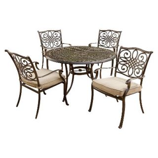 add to registry for Traditions 5 Piece Metal Patio Dining Furniture