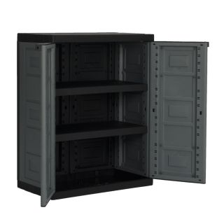 CONTICO 26.8 in W x 34.25 in H x 15.4 in D Plastic Freestanding Garage Cabinet