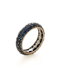 4.28 Total Ct. Blue Sapphire Band Ring by Piranesi